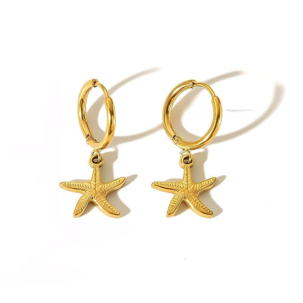 14k gold-plated sterling silver hoop earrings with cubic zirconia accents