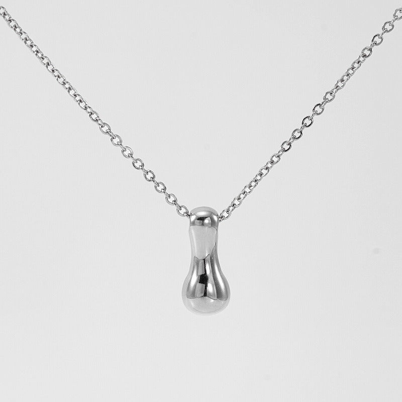 Bubble Melt Initial Necklace