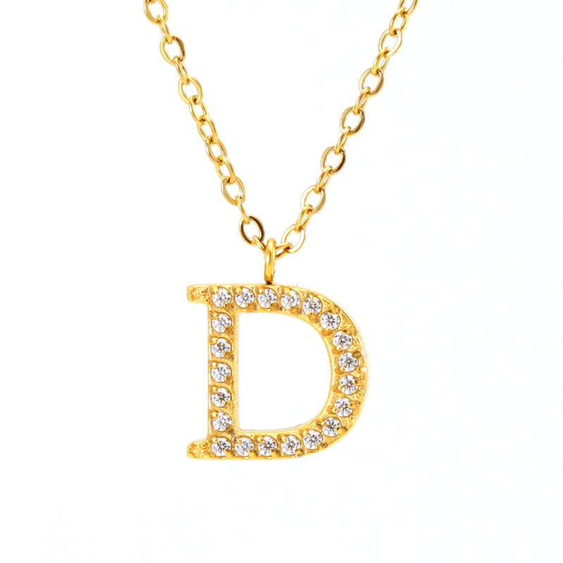 Stainless steel
Gold plated
Tarnish free & waterproof
CZ detail
Chain length: 45cm
Charm approx: 17mm x 15mm
Weight: 3g
Choose your initial!