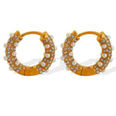 Milly Pearl Hoop Earrings