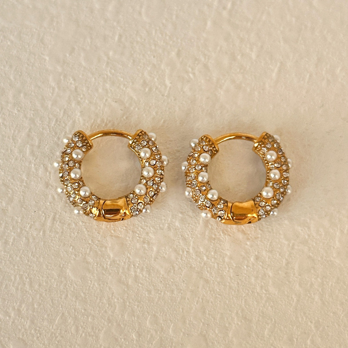 Milly Pearl Hoop Earrings