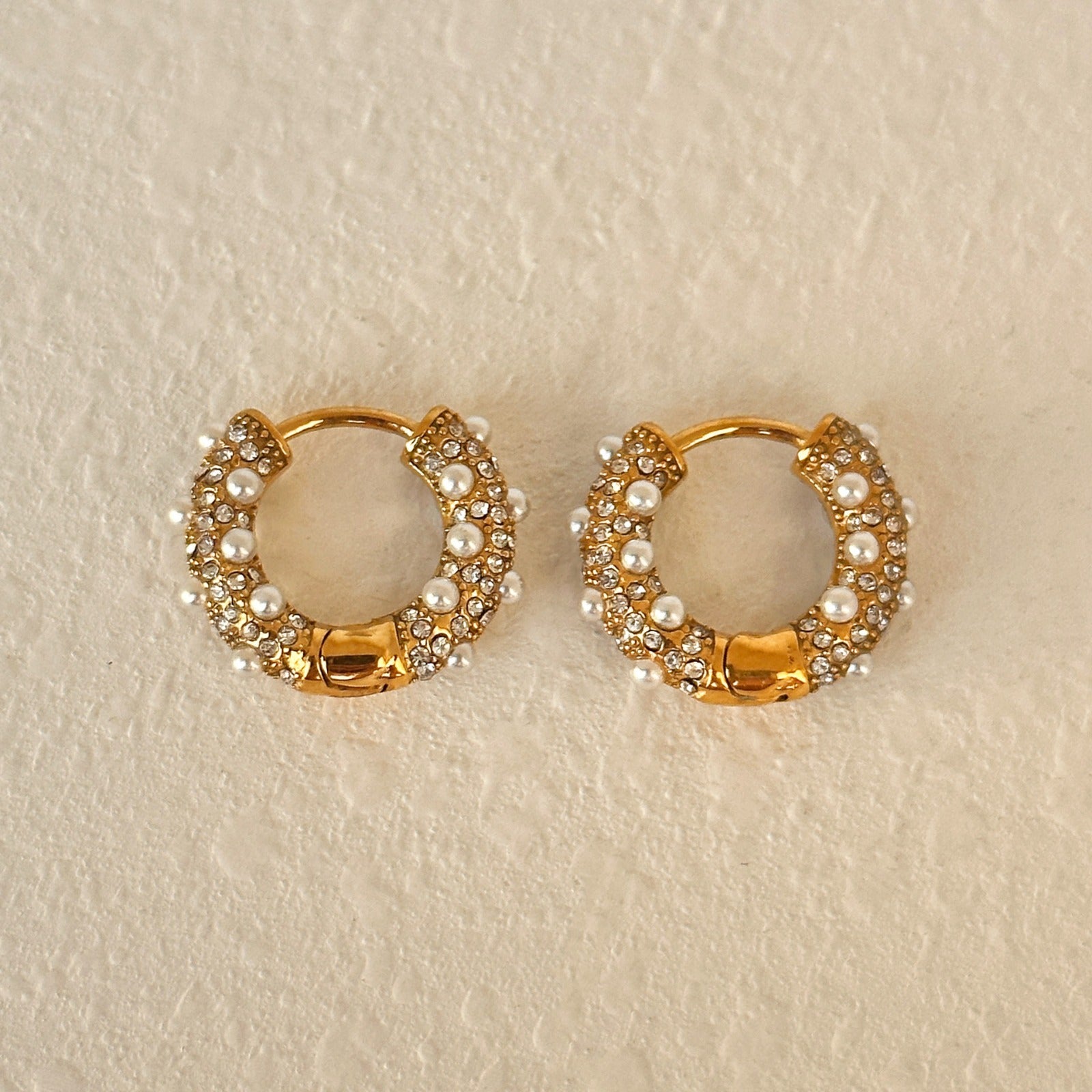 Milly Pearl Hoop Earrings