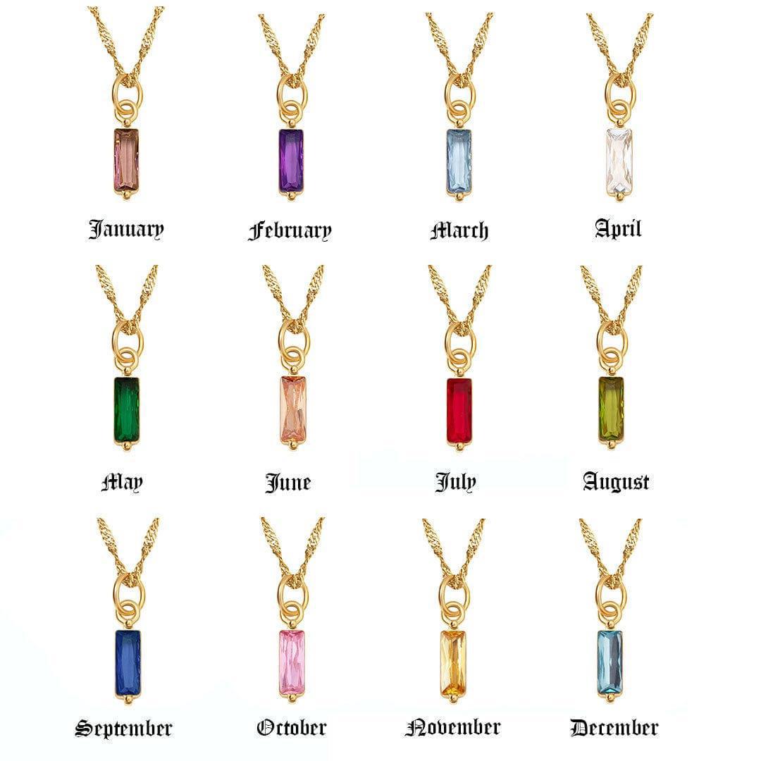 Quartz Birthstone Necklace