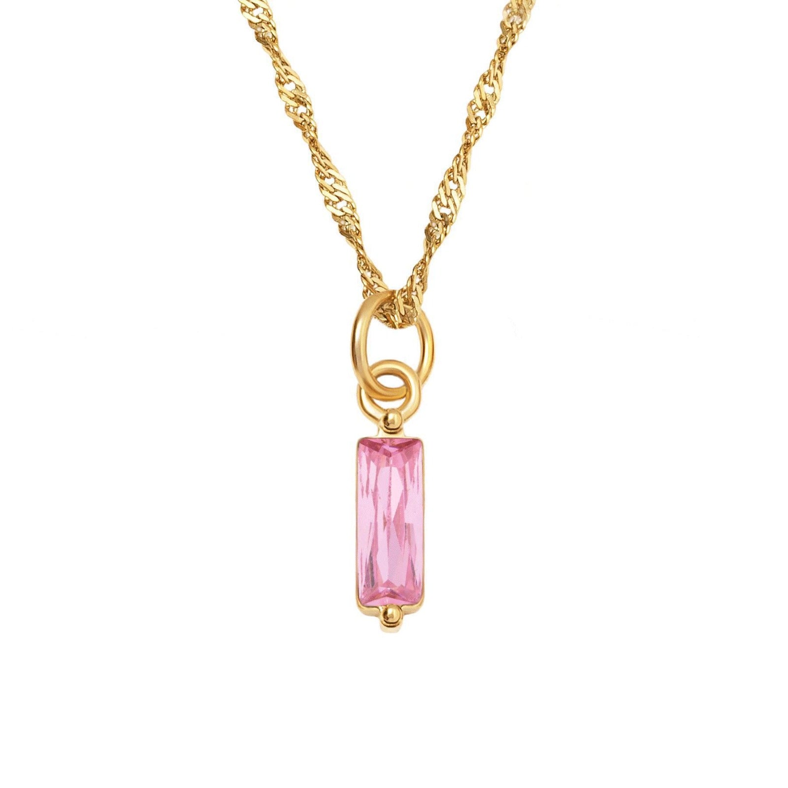 Quartz Birthstone Necklace