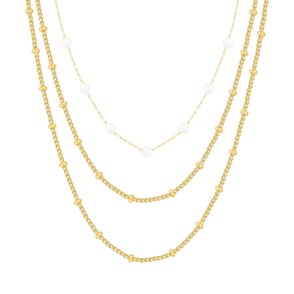 Layered Pearl Necklace — Pink Island Necklaces | Tarnish-Free Waterproof Jewellery Australia