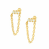 Citrine Opal Stud Earrings