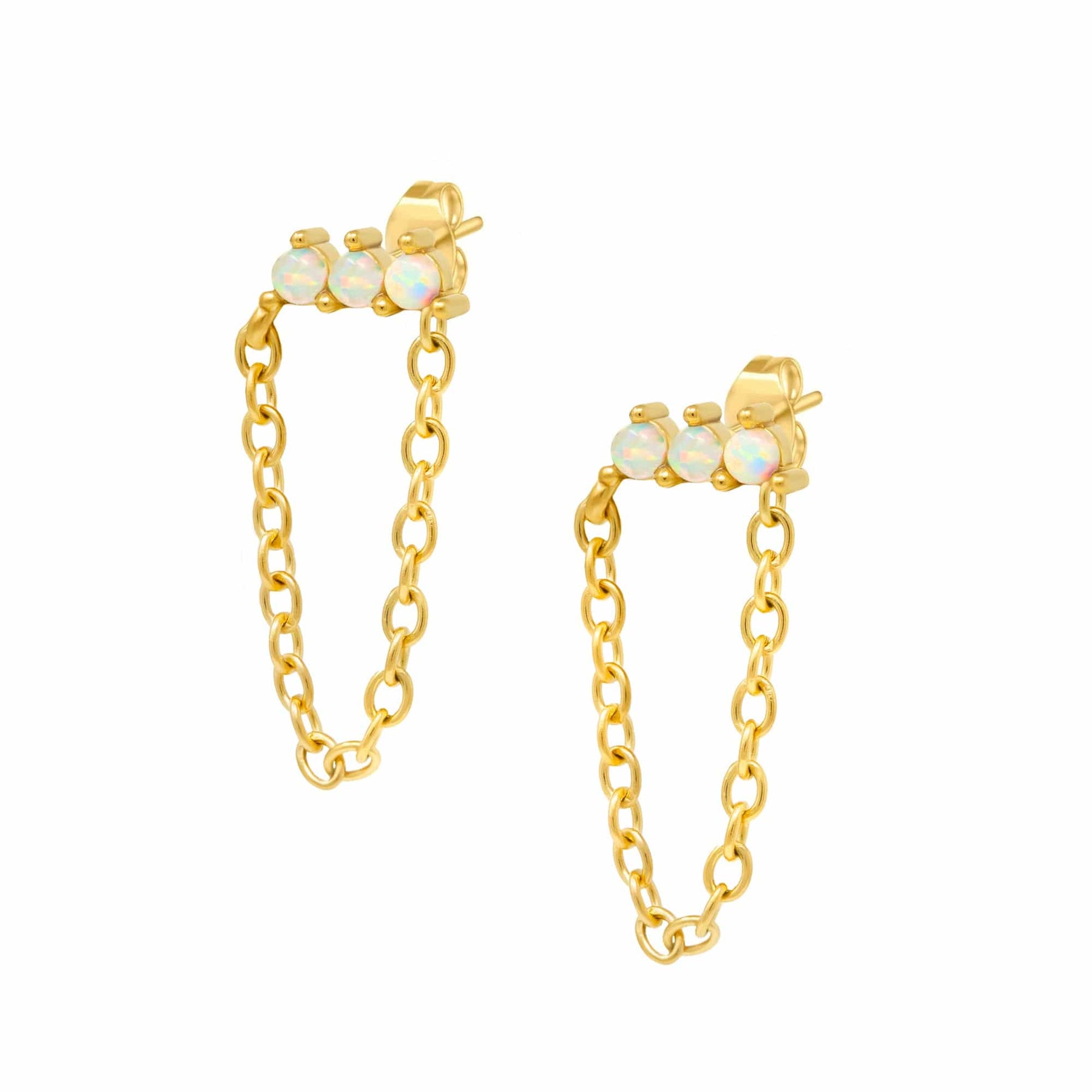 Citrine Opal Stud Earrings