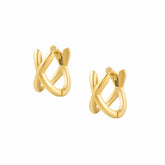 Criss Cross Hoop Earrings