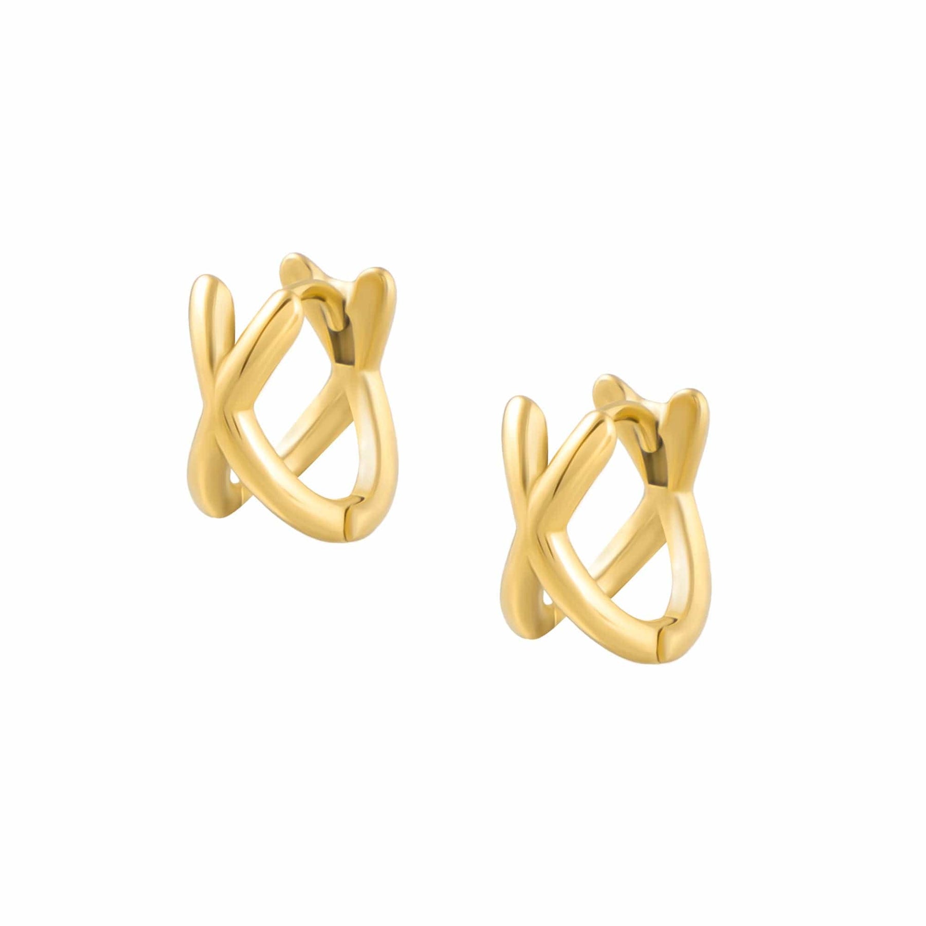 Criss Cross Hoop Earrings