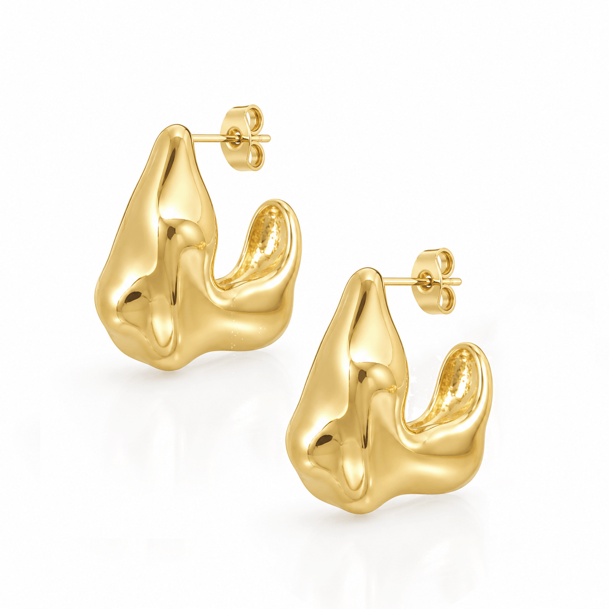 Shore Hoop Earrings — Pink Island Earrings | Tarnish-Free Waterproof Jewellery Australia