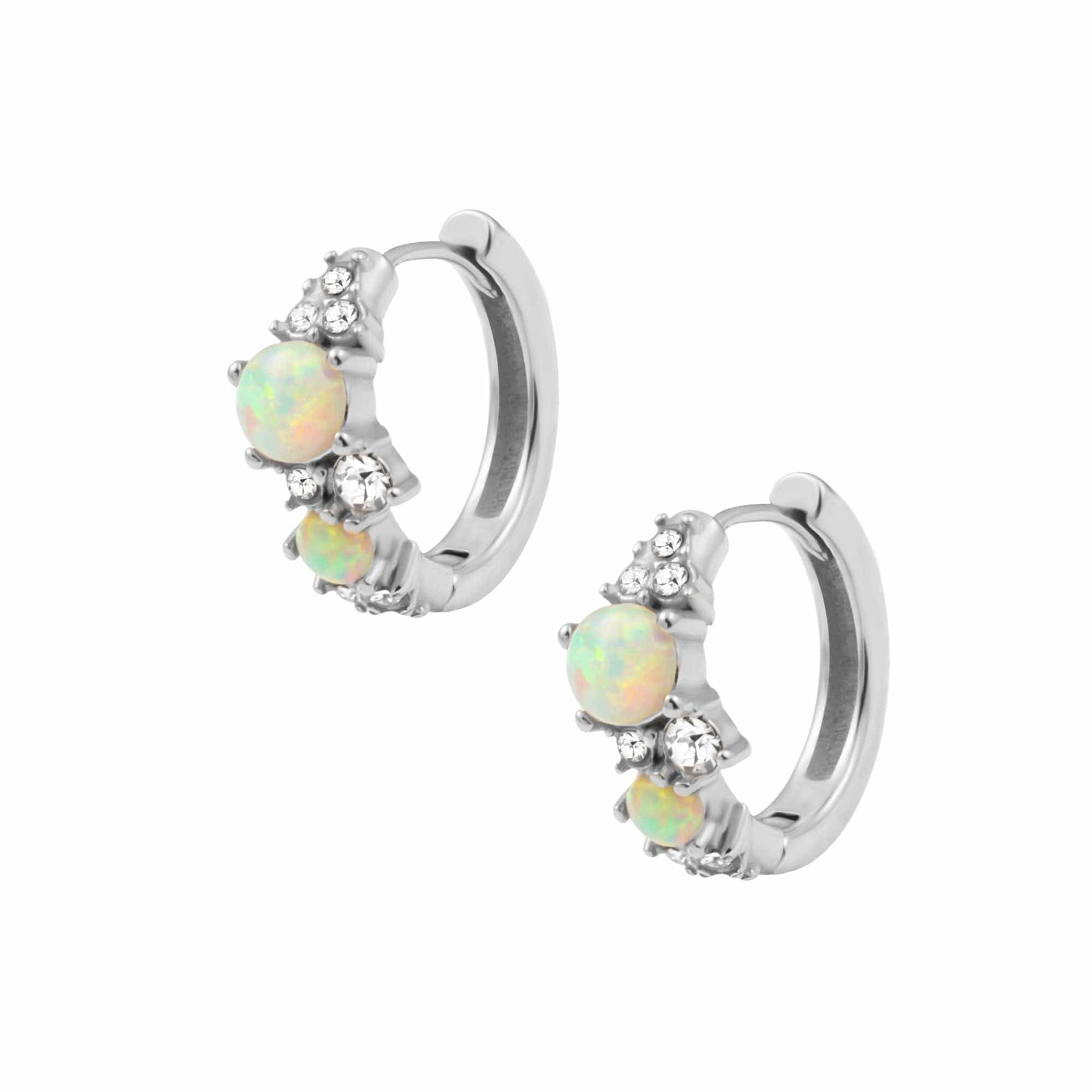 Gratitude Opal Hoop Earrings