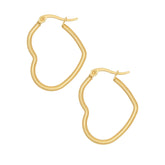 Heart Hoop Earrings