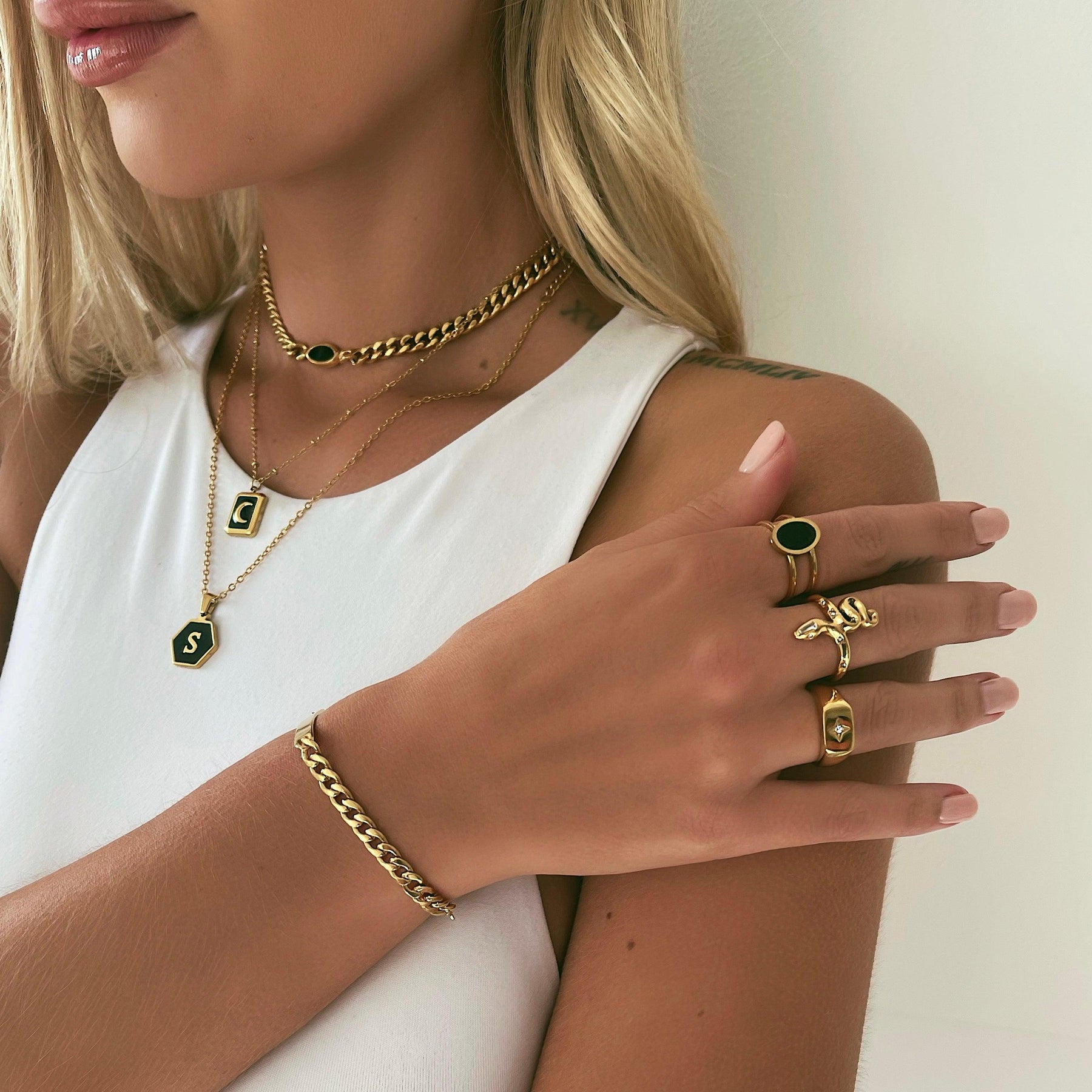 Hect Initial Necklace