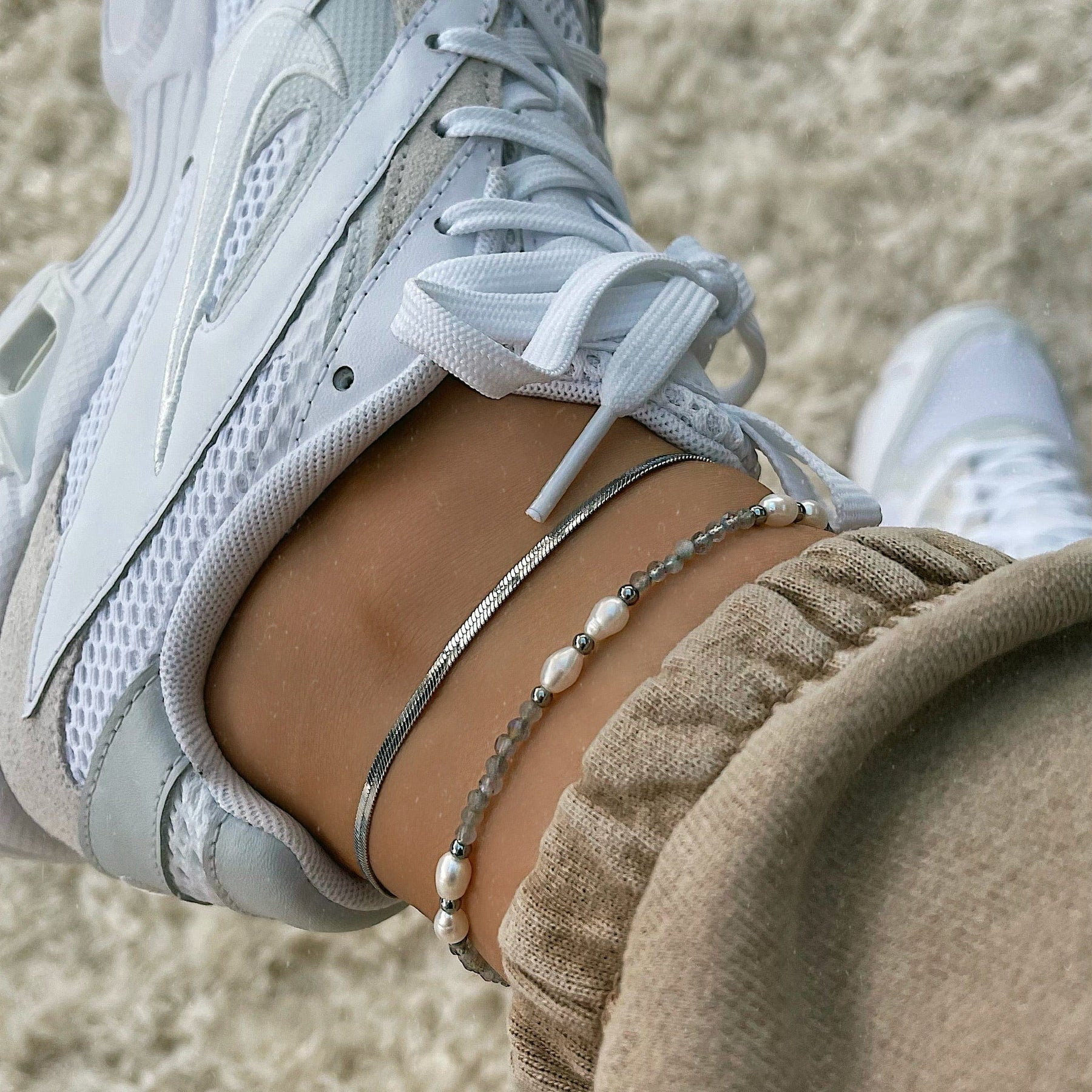 Isla Labradorite Anklet