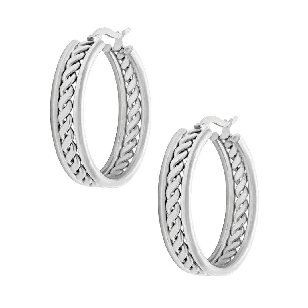 Kiki Chain Hoop Earrings