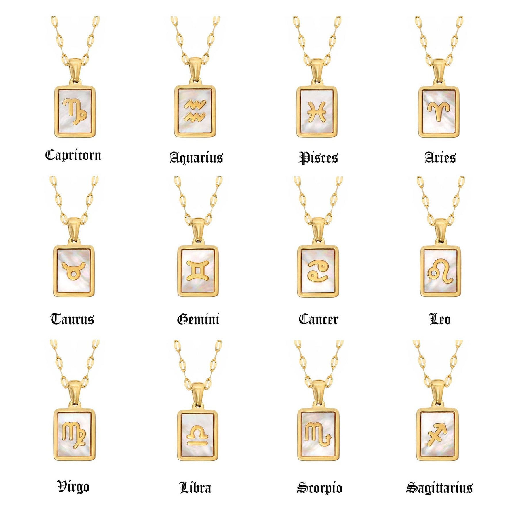 Labyrinth Zodiac Necklace