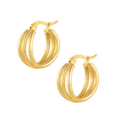Lea Triple Hoop Earrings