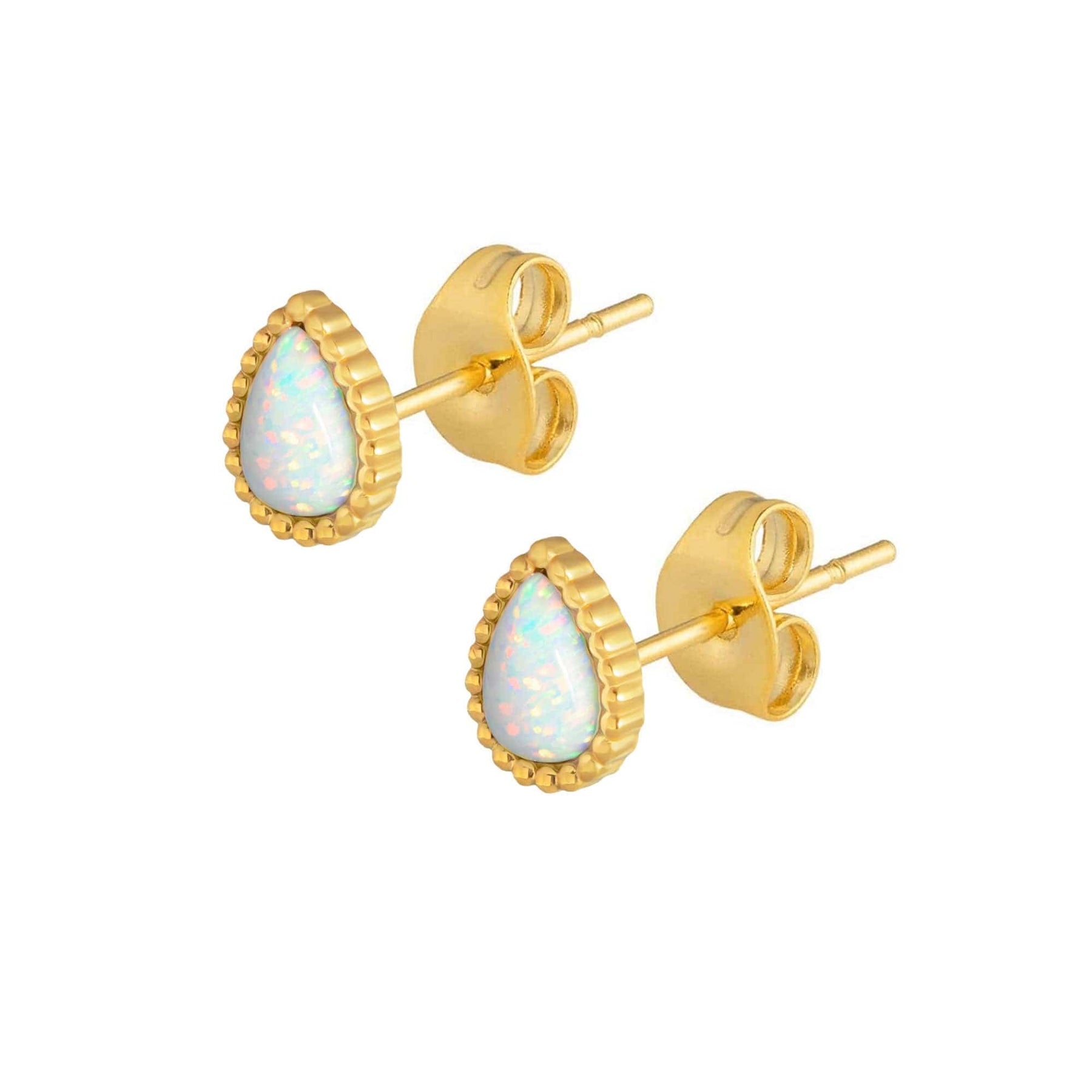 Lynx Opal Stud Earrings