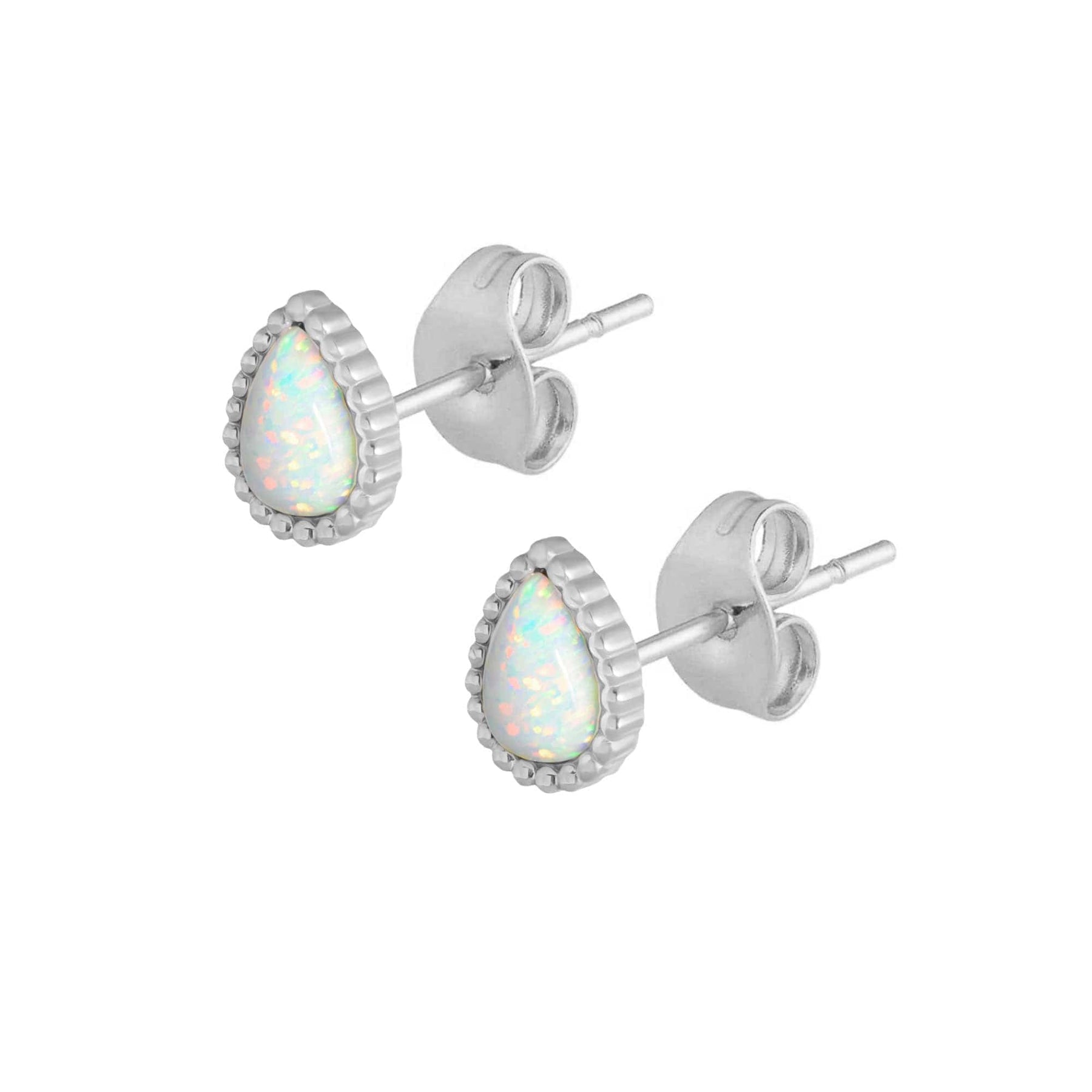 Lynx Opal Stud Earrings