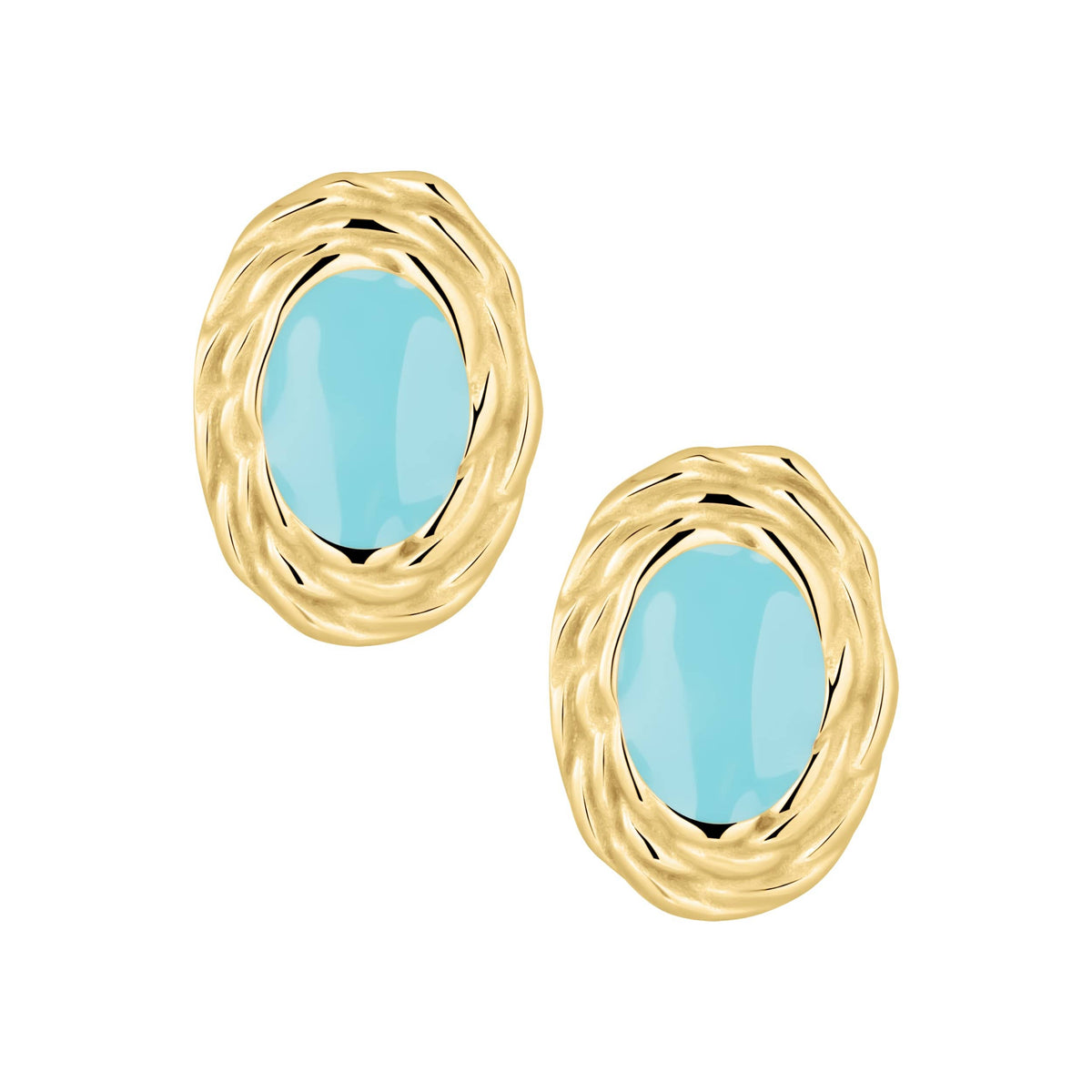 Horizon Stud Earrings — Pink Island Earrings | Tarnish-Free Waterproof Jewellery Australia