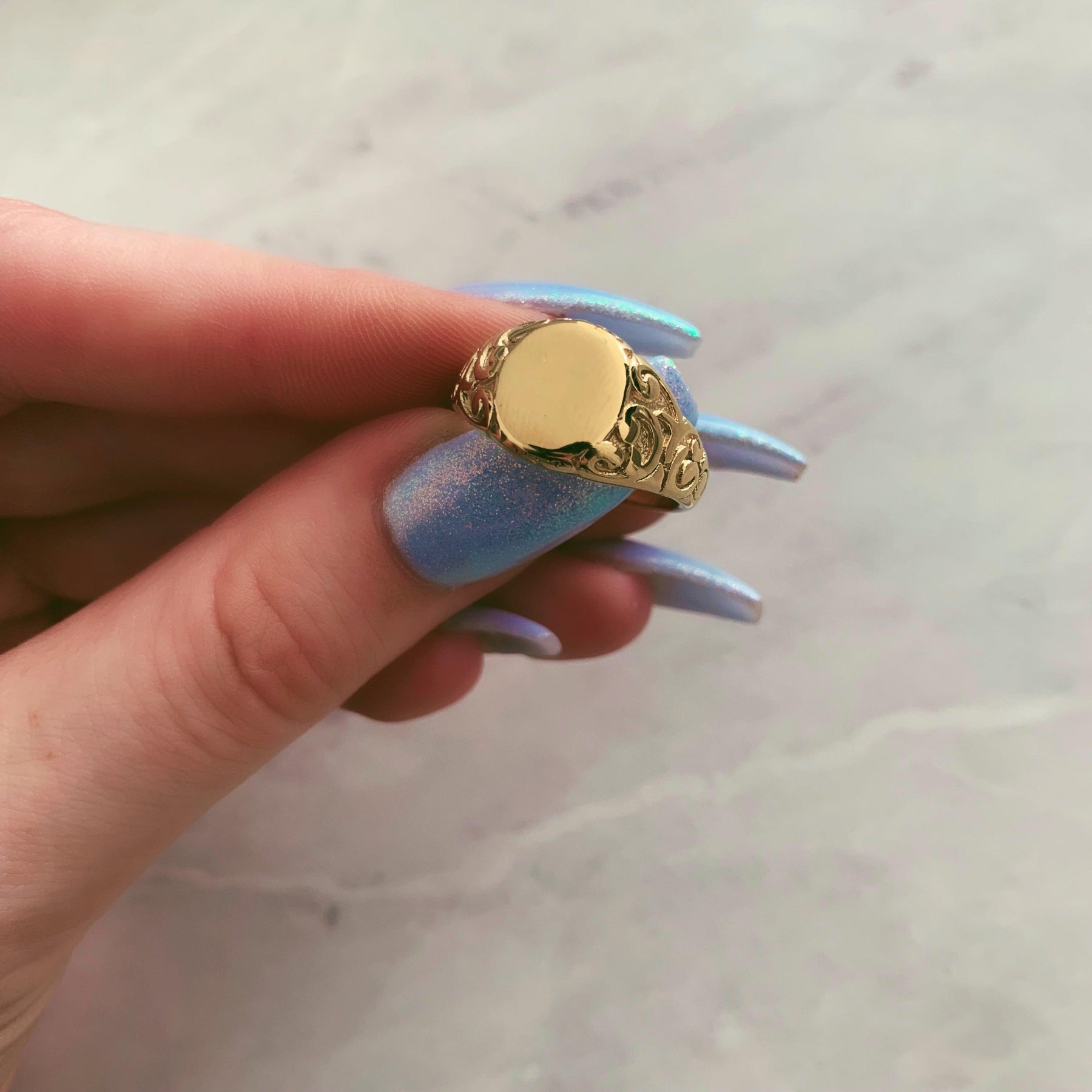 Pennie Signet Ring