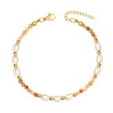 Pumpkin Agate Bracelet