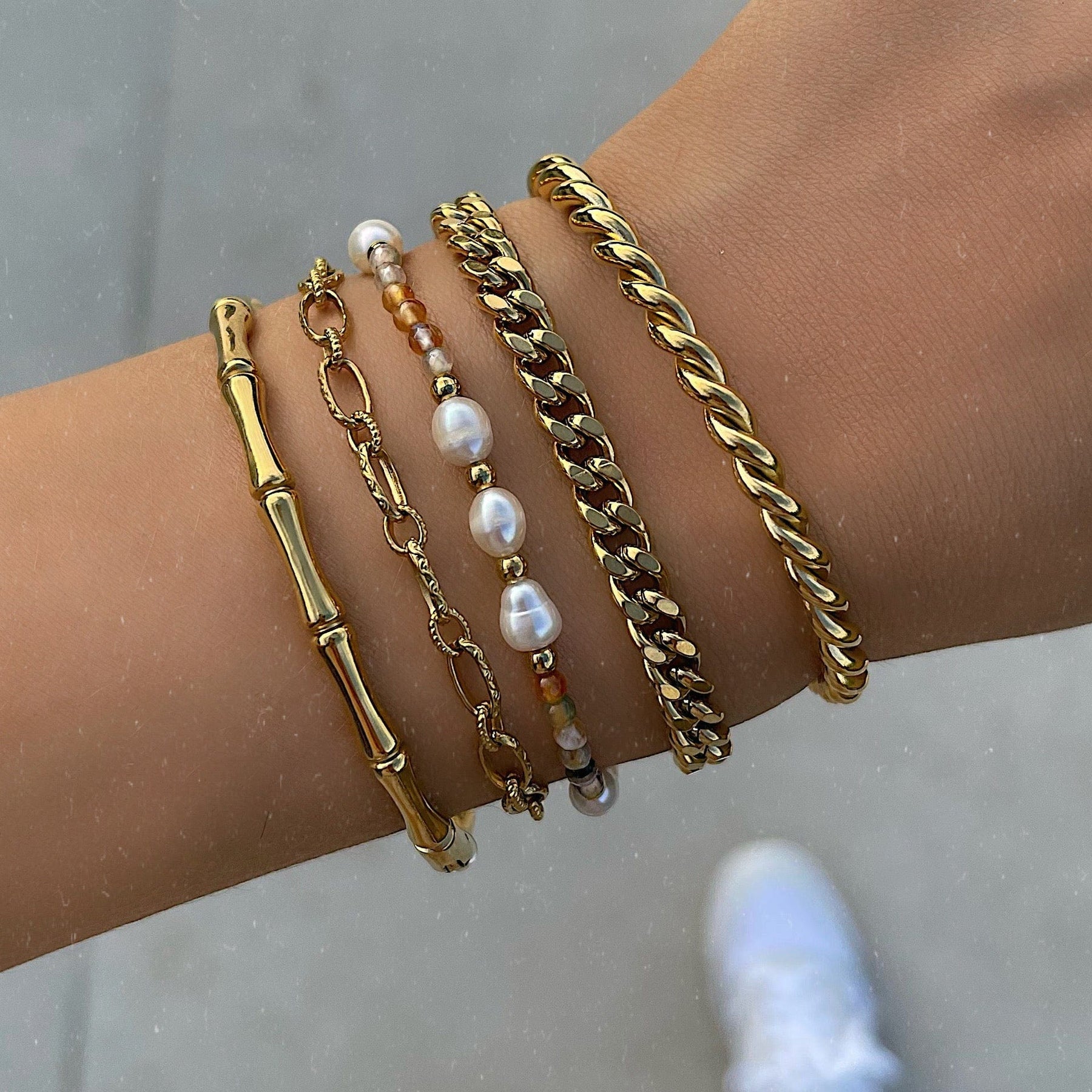 Pumpkin Agate Bracelet