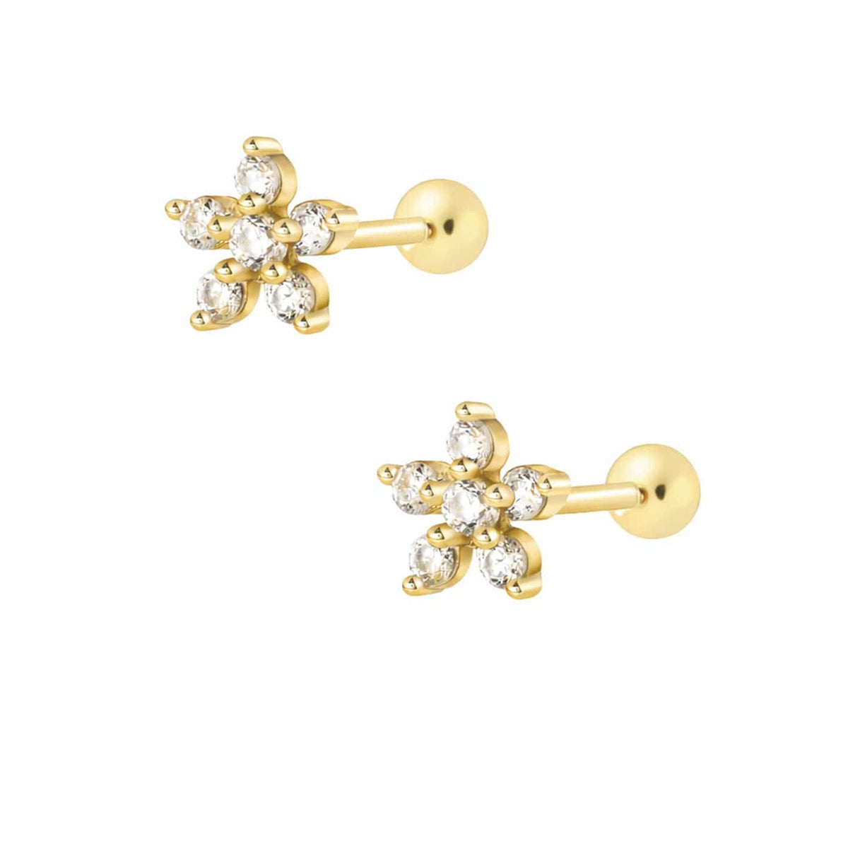 Flower Stud Earrings — Pink Island Earrings | Tarnish-Free Waterproof Jewellery Australia