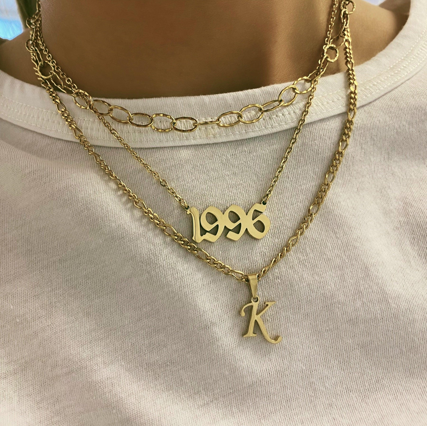 Rebel Initial Necklace
