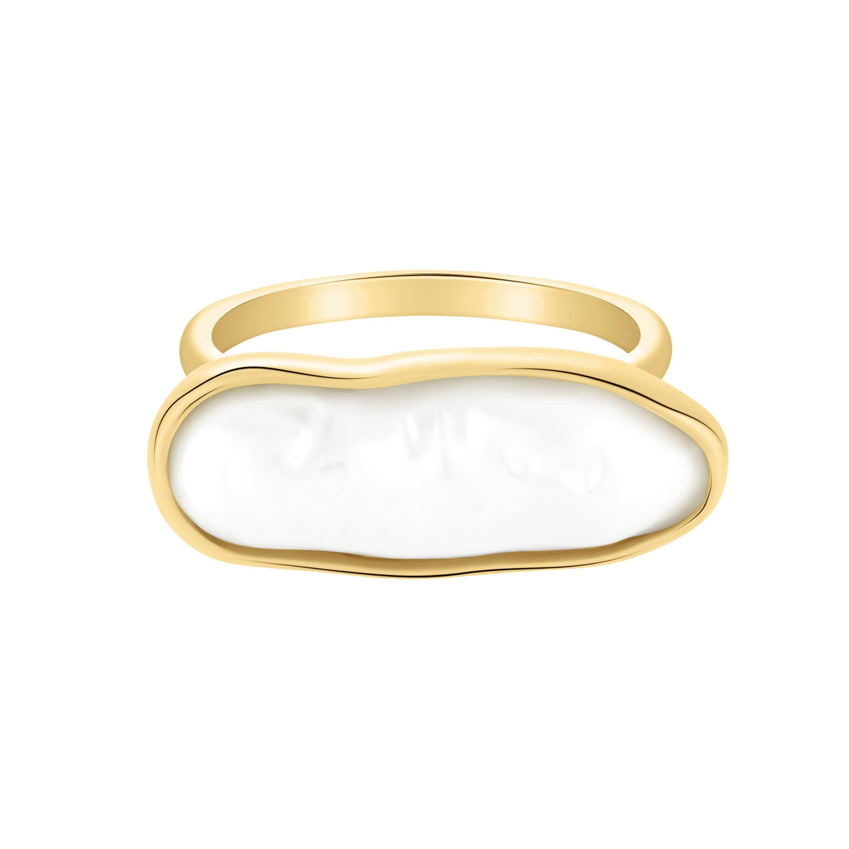 Coral Pearl Ring — Pink Island Rings | Tarnish-Free Waterproof Jewellery Australia