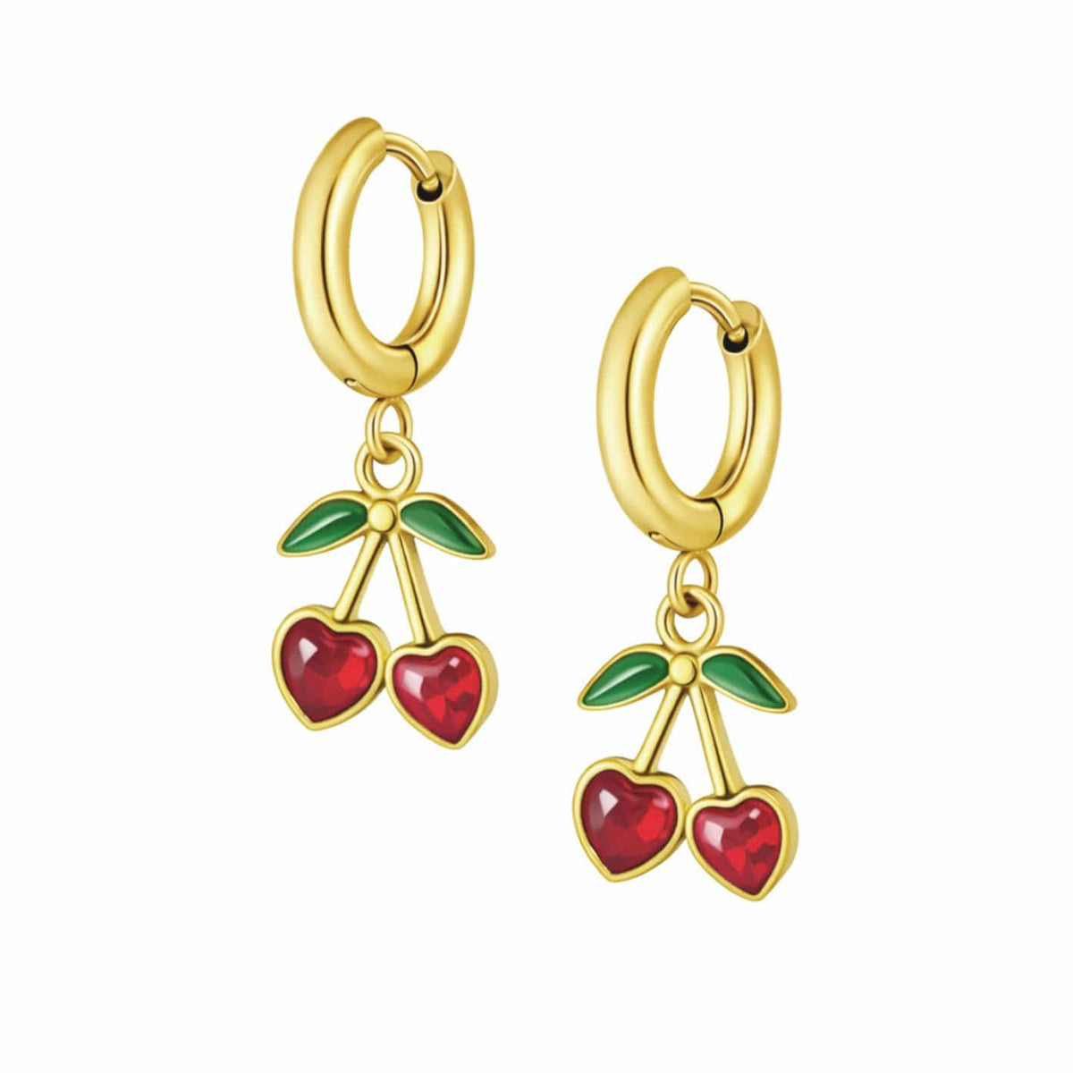 Blush Hoop Earrings — Pink Island Earrings | Tarnish-Free Waterproof Jewellery Australia