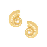 Seashore Pearl Stud Earrings