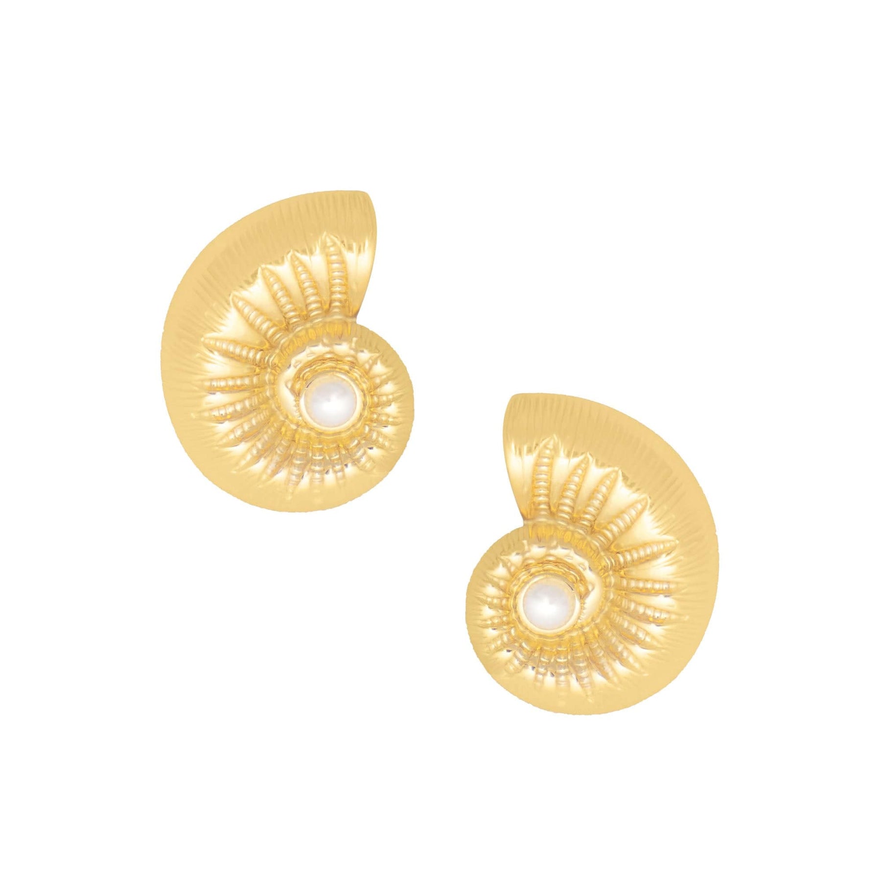 Seashore Pearl Stud Earrings