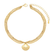 Shelly Triple Anklet