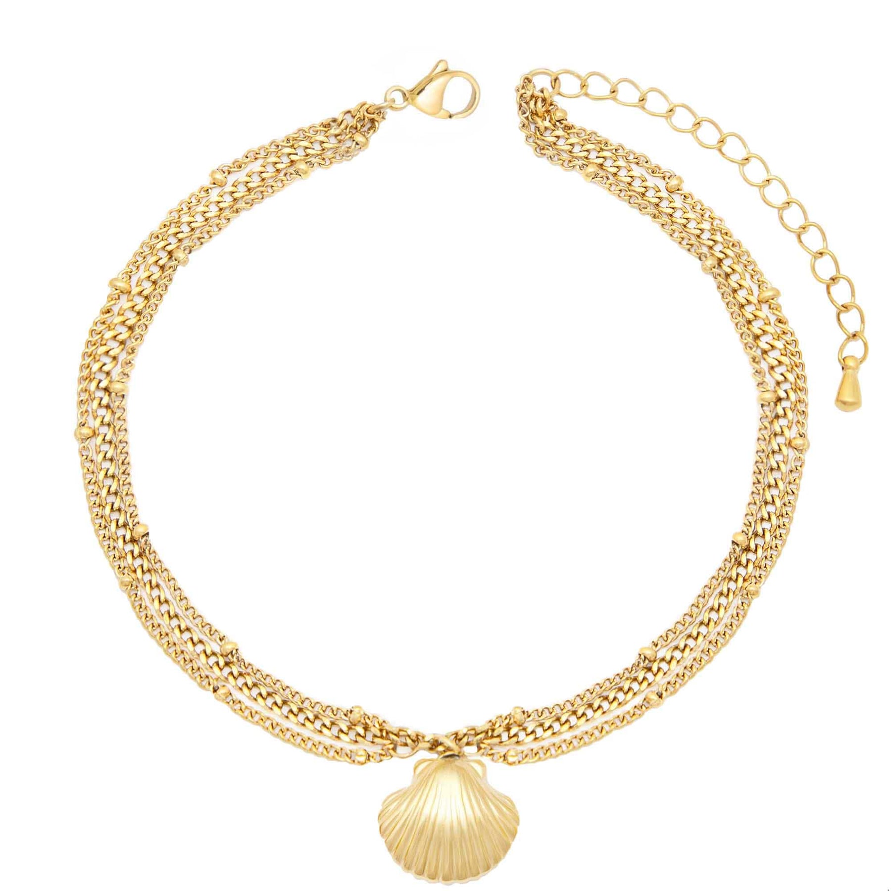 Shelly Triple Anklet