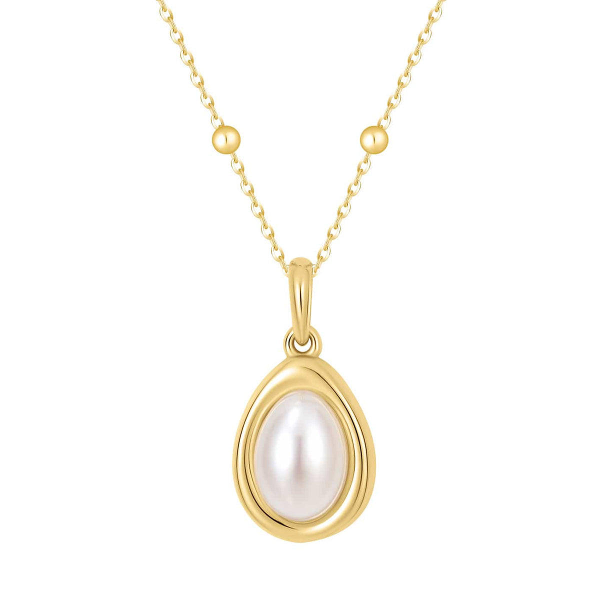 Golden Pearl Necklace — Pink Island Necklaces | Tarnish-Free Waterproof Jewellery Australia