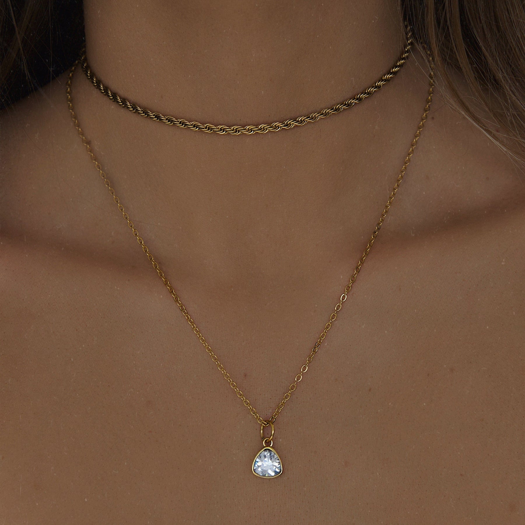 Trio Birthstone Necklace