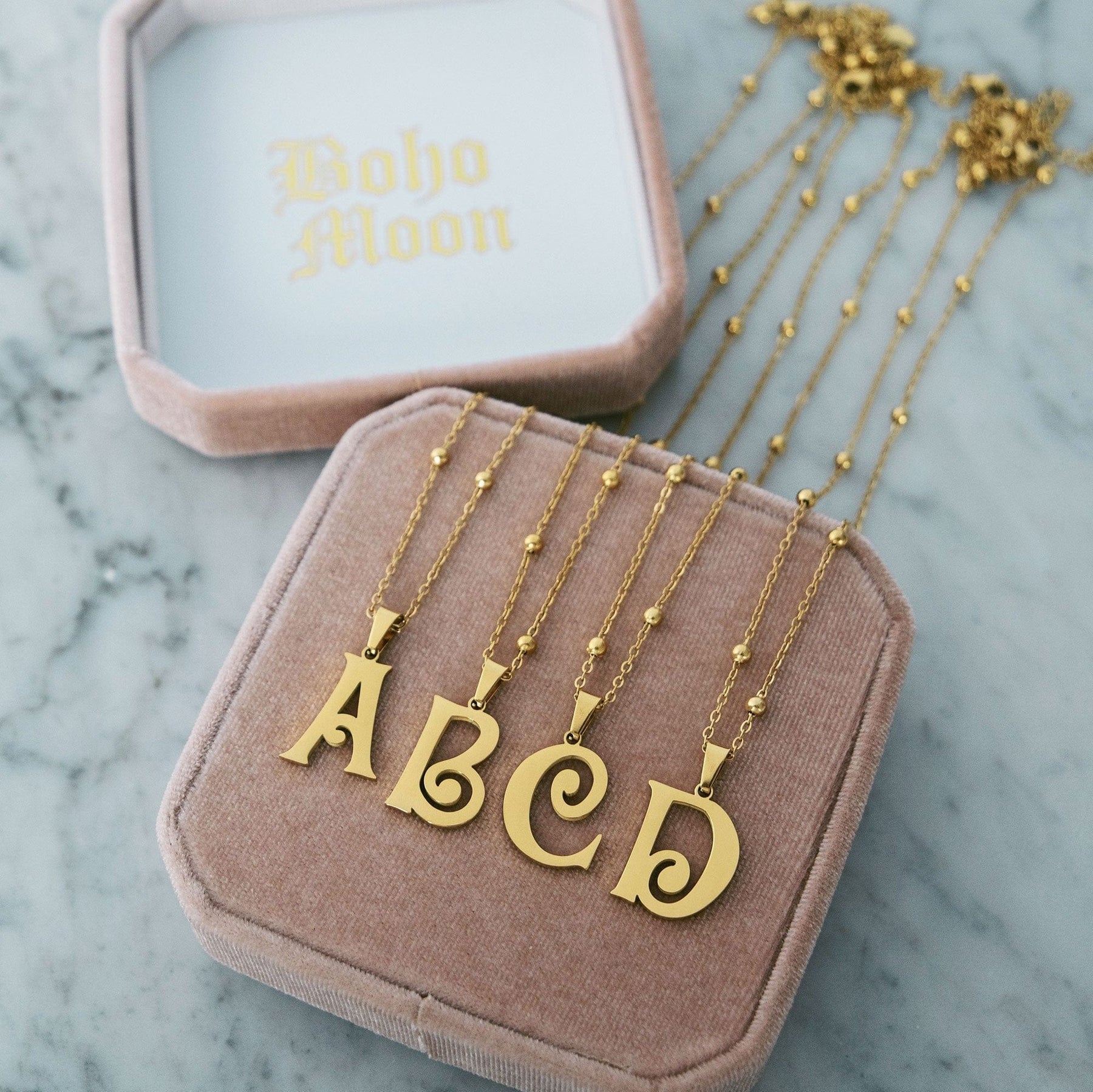 Trivia Initial Necklace