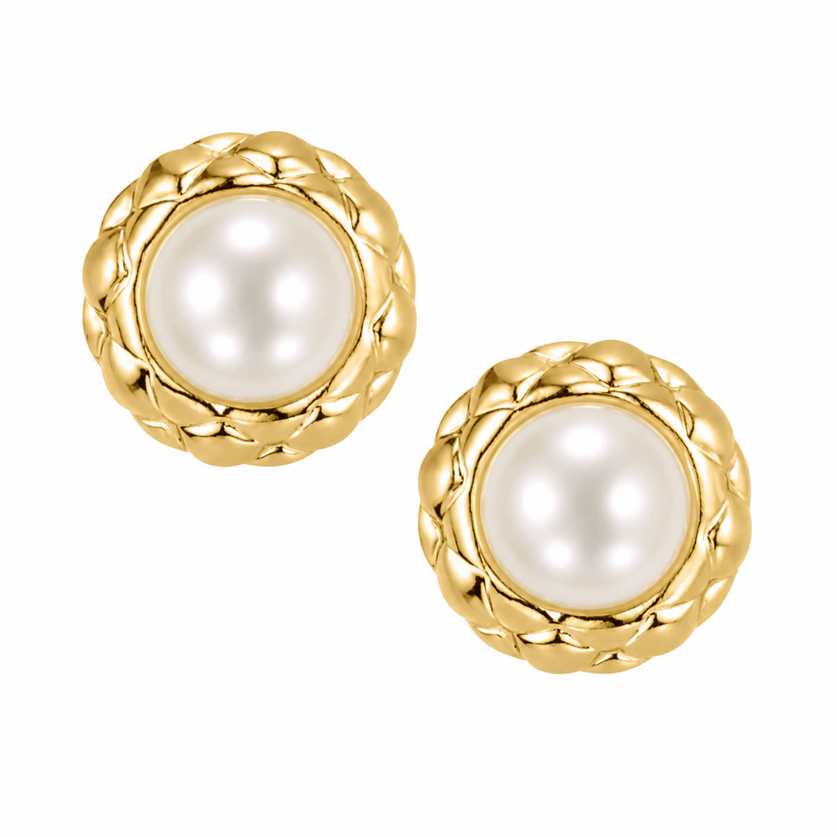 Mist Pearl Stud Earrings — Pink Island Earrings | Tarnish-Free Waterproof Jewellery Australia