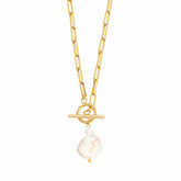 Waikiki Pearl TBar Necklace