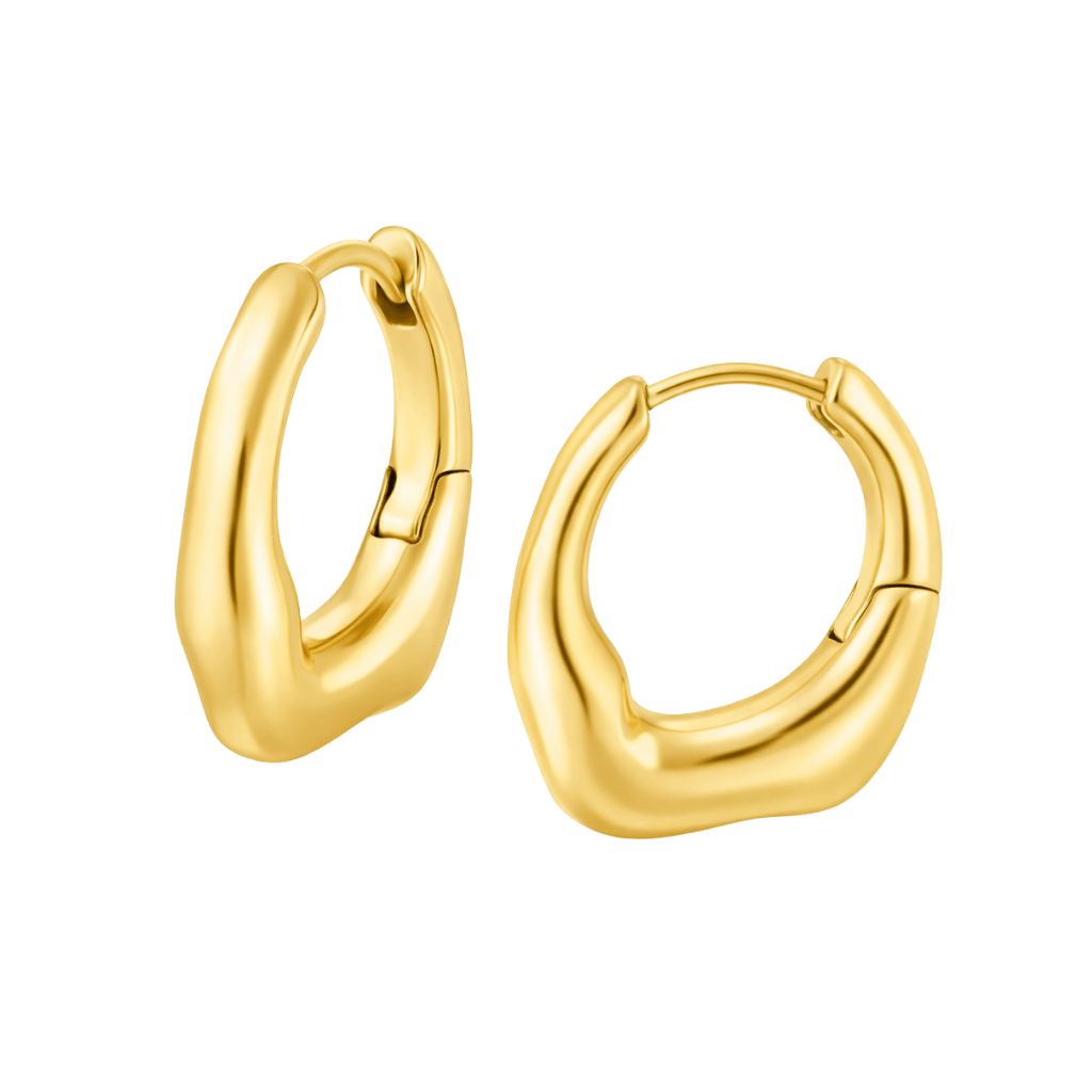 Sunrise Hoop Earrings — Pink Island Earrings | Tarnish-Free Waterproof Jewellery Australia