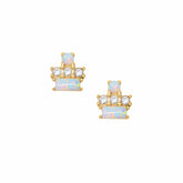 Evita Opal Stud Earrings