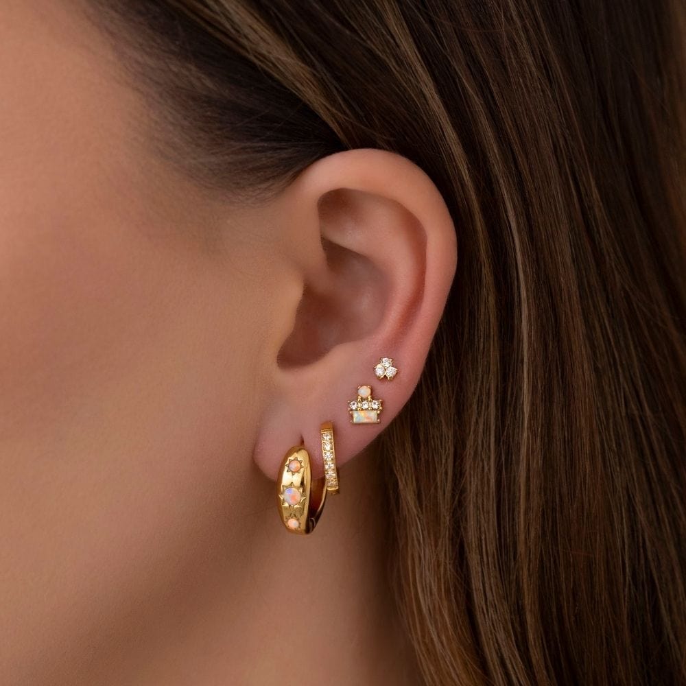 Evita Opal Stud Earrings