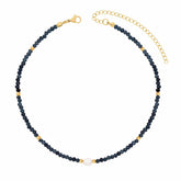 Navy Pearl Choker
