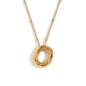 18k gold plated stainless steel jewellery – tarnish-resistant, hypoallergenic, luxury fashion necklace and bracelet set for women – waterproof gold jewellery for everyday wear