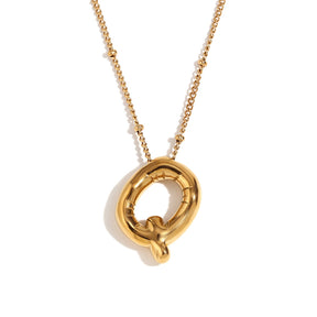 18k gold plated stainless steel jewellery – tarnish-resistant, hypoallergenic, luxury fashion necklace and bracelet set for women – waterproof gold jewellery for everyday wear