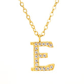 Stainless steel
Gold plated
Tarnish free &amp; waterproof
CZ detail
Chain length: 45cm
Charm approx: 17mm x 15mm
Weight: 3g
Choose your initial!