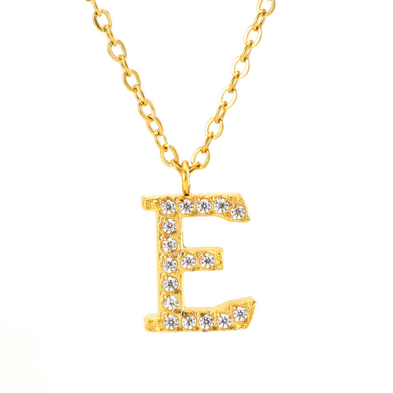 Stainless steel
Gold plated
Tarnish free &amp; waterproof
CZ detail
Chain length: 45cm
Charm approx: 17mm x 15mm
Weight: 3g
Choose your initial!