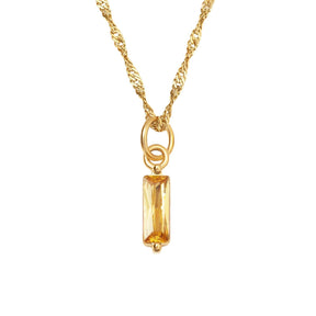 Quartz Birthstone Necklace
