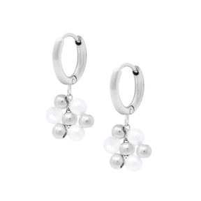 August Pearl Hoop Earrings
